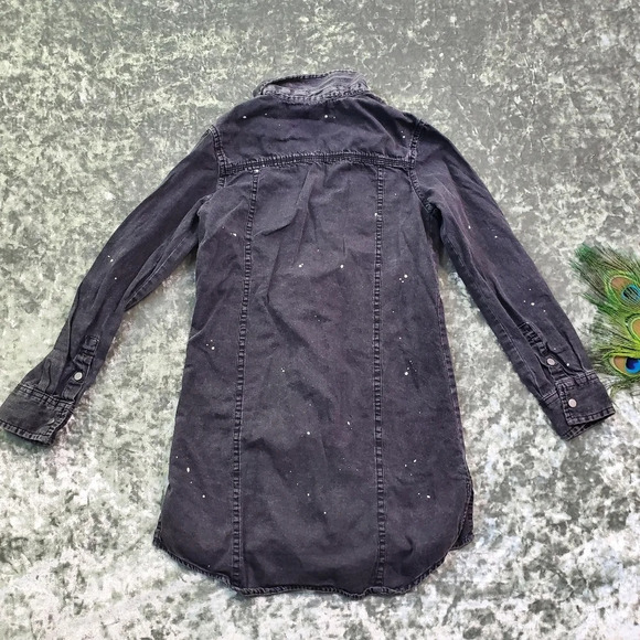 7 For All Mankind Denim Zipper Dress - Picture 7 of 8